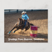 オクラホマ葉書、ショーニーからの挨拶 ポストカード (正面)