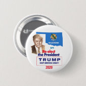 オクラホマ選シャス 缶バッジ (正面&裏面)