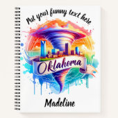 オクラホマ鮮やか竜巻 ノートブック (正面)