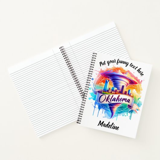 オクラホマ鮮やか竜巻 ノートブック (内部)