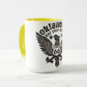 オクラホマ1974蹴フィルタでルート66を入手 マグカップ (正面左)