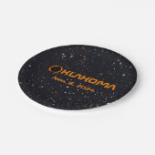 オクラホマ2024トータル太陽のEclipse ペーパープレート (アングル)