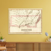 オクラホマ・アーカンソー キャンバスプリント (インサイチュ (リビング))