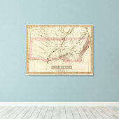 オクラホマ・アーカンソー キャンバスプリント (インサイチュ (ウッドフロア))