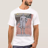 オクラホマ ジム・ソープ ミュージアム 像 水彩画 Tシャツ (正面)