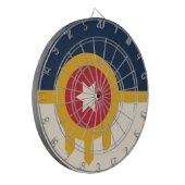 オクラホマ、タルサ国旗 ダーツボード (正面左)