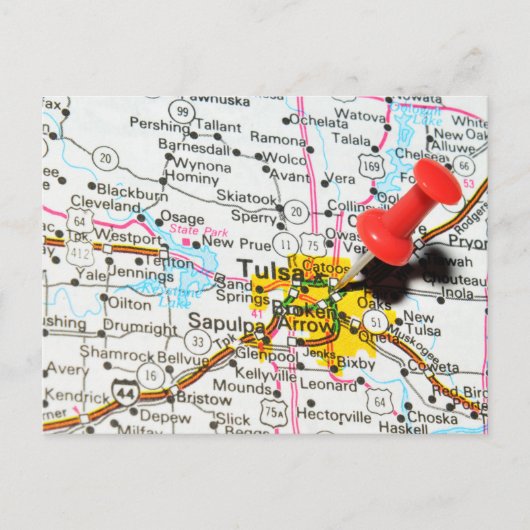 オクラホマ・タルサ ポストカード (正面)