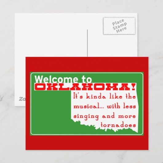 オクラホマ ポストカード (正面/裏面)