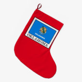 オクラホマ ラージクリスマスストッキング (正面 (吊り時))