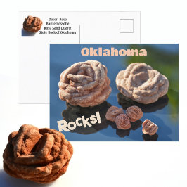 オクラホマ・ロックス！デザートローズ・ステートロック ポストカード