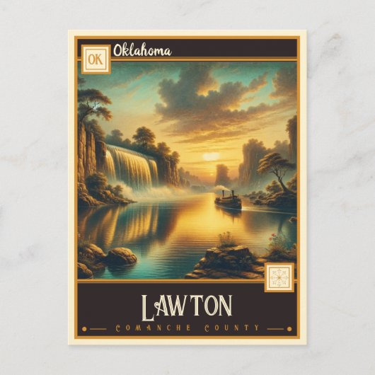 オクラホマ・ロートン |ヴィンテージ ポストカード (正面)