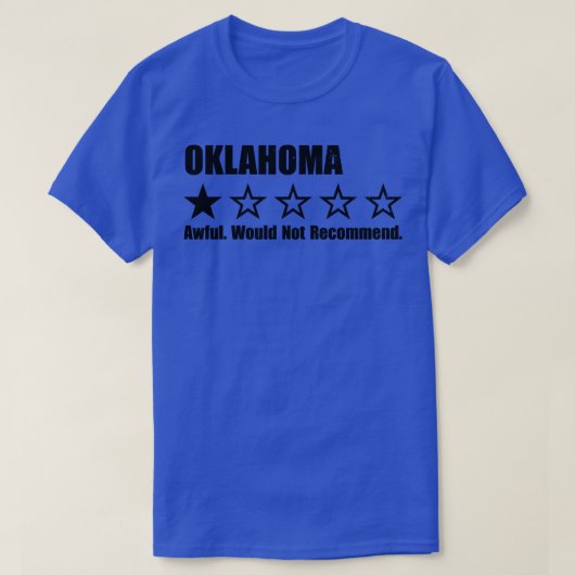 オクラホマ・ワン・レビュー Tシャツ (デザイン正面)