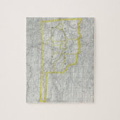 オクラホマ(1889年)のヴィンテージの地図 ジグソーパズル (縦)