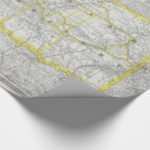 オクラホマ(1889年)のヴィンテージの地図 ラッピングペーパー (角)