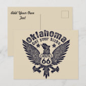 オクラホマGet 蹴 Your Route 66 ポストカード (正面/裏面)
