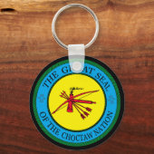 オクラホ素晴らしマ州のチョクタウ族の封印 キーホルダー (裏面)