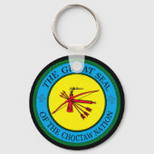 オクラホ素晴らしマ州のチョクタウ族の封印 キーホルダー (裏面)