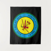 オクラホ素晴らしマ州のチョクタウ族の封印 タペストリー (正面)