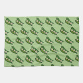 オクラポッドベジベジタブルグムボサザンフード キッチンタオル (横)