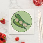 オクラポッドベジベジタブルグムボサザンフード スタンダードランチョンナプキン (インサイチュ)