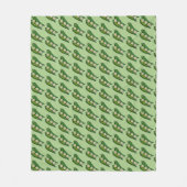 オクラポッドベジベジタブルグムボサザンフード フリースブランケット (正面)