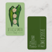 オクラポッドベジベジタブルグムボサザンフード 名刺 (正面/裏面)