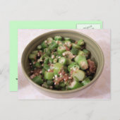 オクラ揚げはがき ポストカード (正面/裏面)