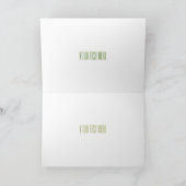 オクラ漫画イラストレーション カード (内部)