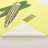 オクラ漫画イラストレーション シェルパブランケット (3/4)