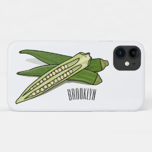 オクラ漫画イラストレーション iPhone 11 ケース