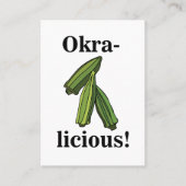 オクラ野菜健康食品 名刺 (正面)