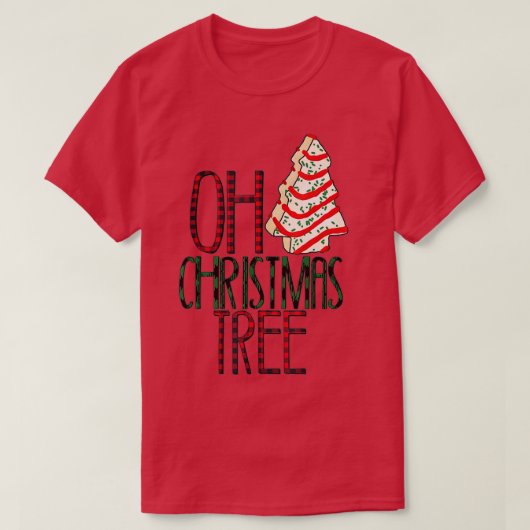 オクリスマスケーキツリー Tシャツ (デザイン正面)