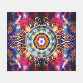 オクルス・カレイド フリースブランケット (正面(横))