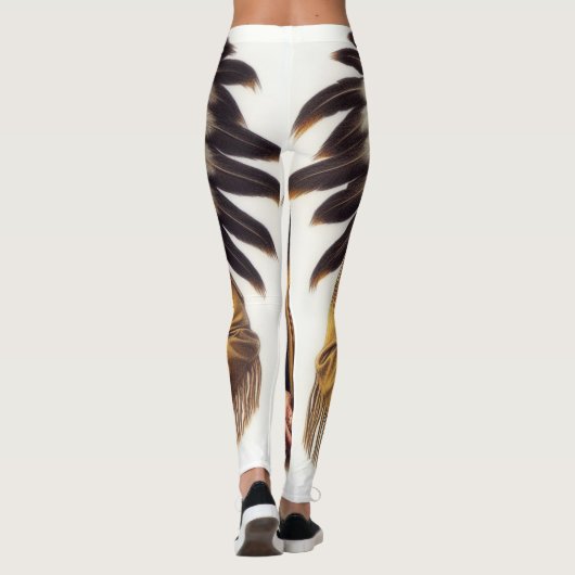 オクルトアッドの羽毛の付いたヘアドレスレギンス レギンス (裏面)