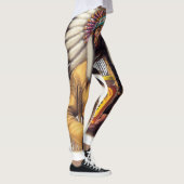 オクルトアッドの羽毛の付いたヘアドレスレギンス レギンス (右)