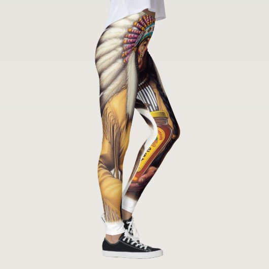 オクルトアッドの羽毛の付いたヘアドレスレギンス レギンス (右)