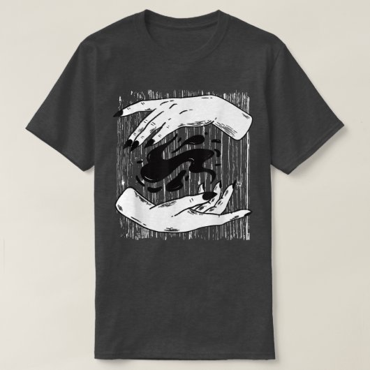 オクルトウィッチャーハンズウィッチズタロットゴシック魔女Wi Tシャツ (デザイン正面)