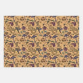 オクレオレンジハミングバードウィッチ、ギンガム&ストライプ ラッピングペーパーシート (正面)