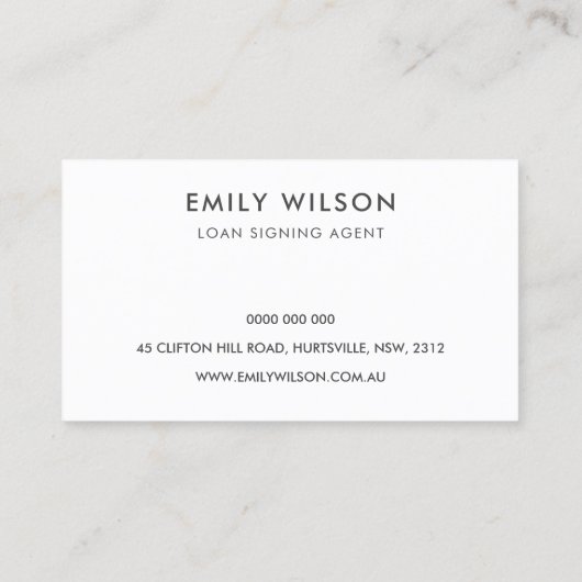 オクレセラミックスグレーズド斑点羽毛先端 名刺 (裏面)