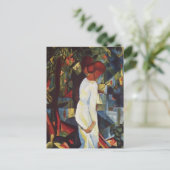 オグスト・マッケ - 森のカップル ポストカード (スタンド正面)