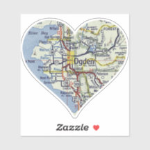 オグデンヴィンテージマップハート