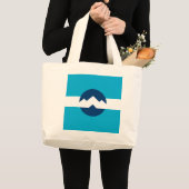 オグデン (ユタ州)の旗 ラージトートバッグ (正面(商品))