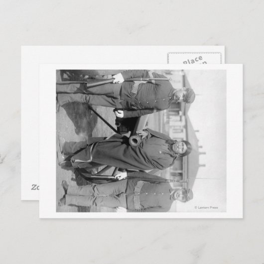 オグララインディアン豊穣の馬2人の白い兵士 ポストカード (正面/裏面)