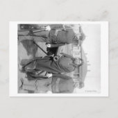 オグララインディアン豊穣の馬2人の白い兵士 ポストカード (正面)