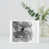 オグララインディアン豊穣の馬2人の白い兵士 ポストカード (スタンド正面)