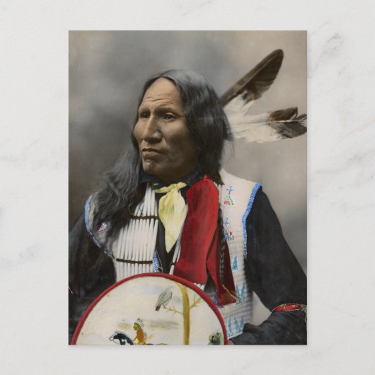 オグララスー1899鼻でチーフストライク ポストカード (正面)