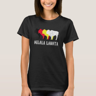 オグラララコタシウックスサウスダコタオラシウックスラック Tシャツ