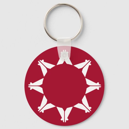 オグラララコタスー国旗 キーホルダー (正面)