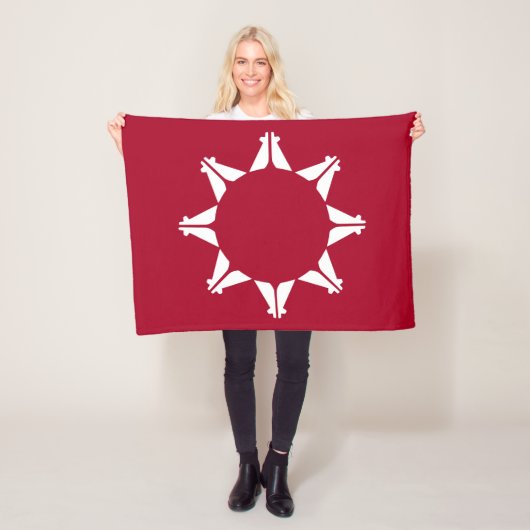 オグラララコタスー国旗 フリースブランケット (インサイチュ)