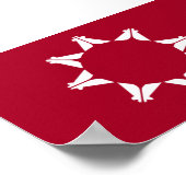 オグラララコタスー国旗 ポスター (角)